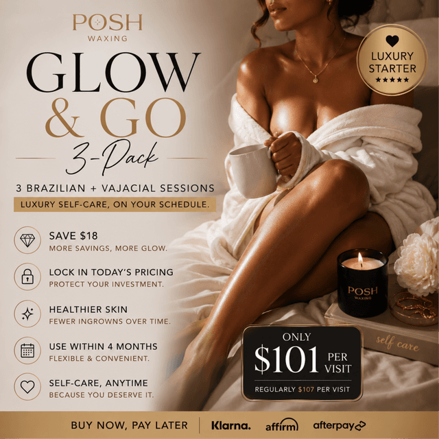 ✨Glow & Go VIP (3 Vajacials) at Posh Waxing in Tallahassee, FL